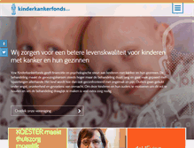 Tablet Screenshot of kinderkankerfonds.be